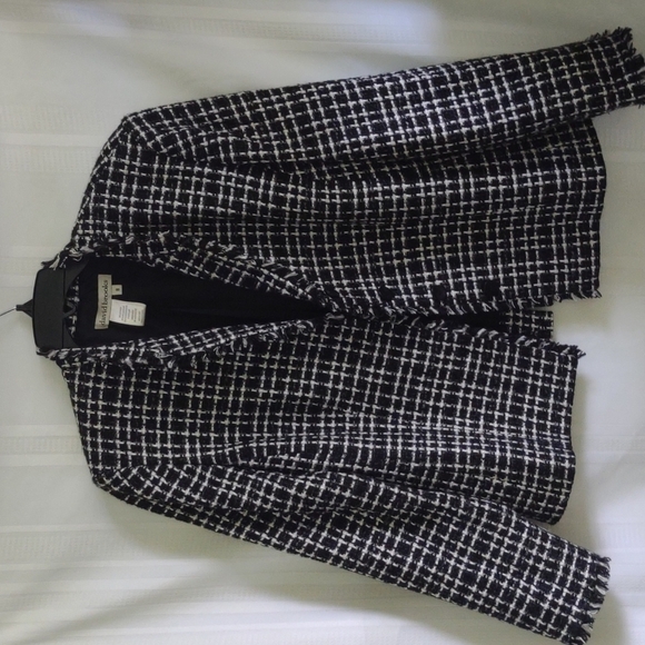 Women's short fringed button down jacket - Picture 1 of 4